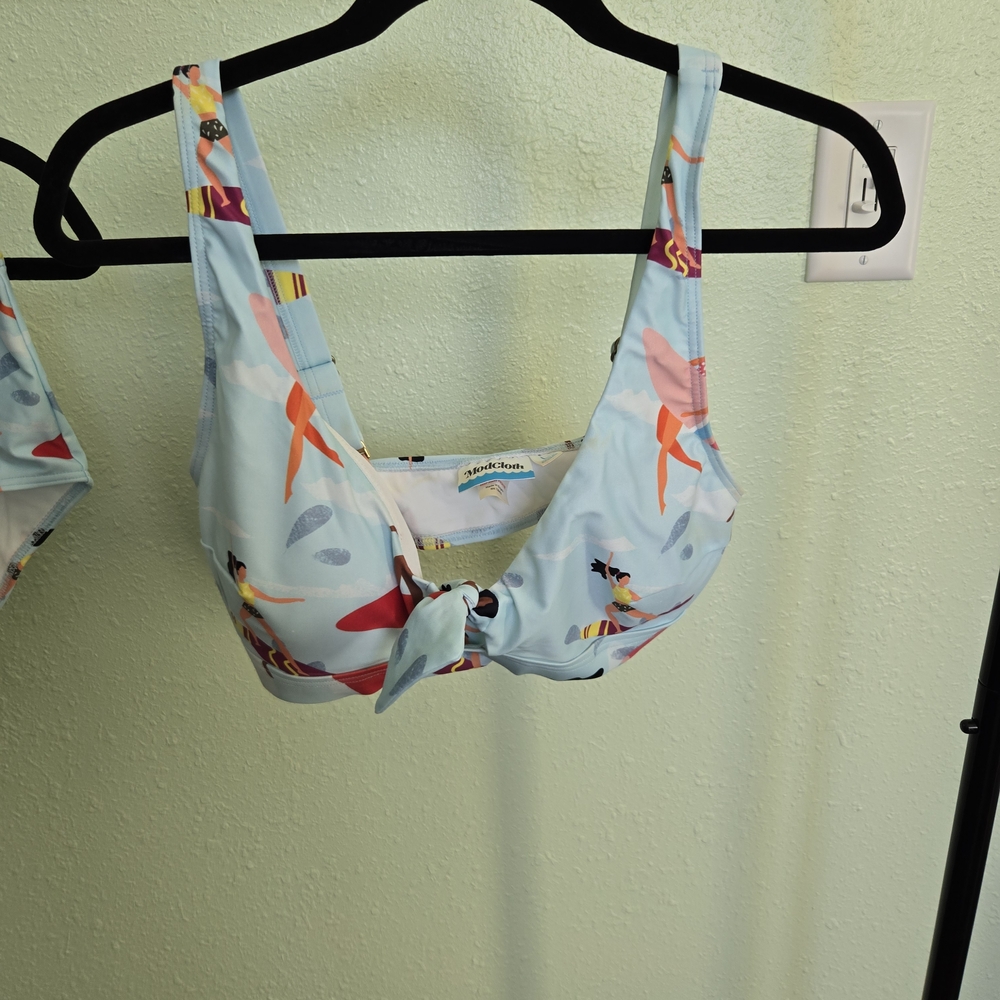 Modcloth Beach Scene Bikini in Light Blue - Picture 5 of 5